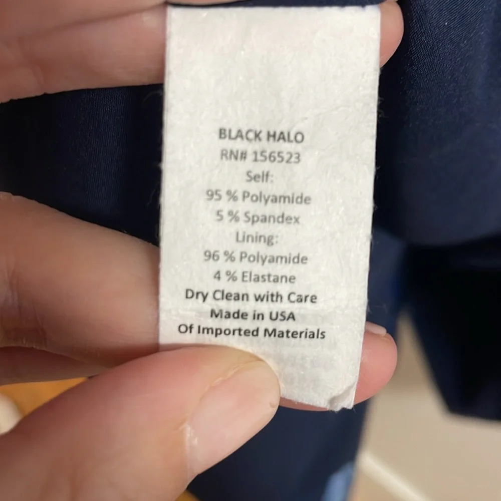 Black Halo metallic floral gown - Picture 8 of 8